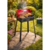 Barbecue a Carbonella 37x27x68 cm Griglia Regolabile Acciaio Rosso