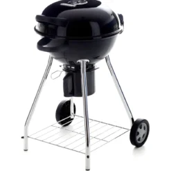 Barbecue a Carbone Rotondo Pupo Diam 47 Griglia Acciaio inox Grigliata 56x60xh82