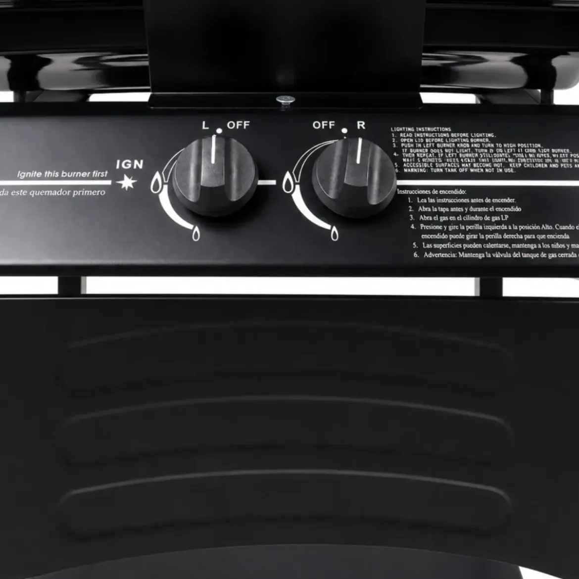 Barbecue a Gas 2 Bruciatori da Giardino 7,5 kW con Ripiano Ruote