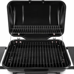 Barbecue a Gas 2 Bruciatori da Giardino 7,5 kW con Ripiano Ruote
