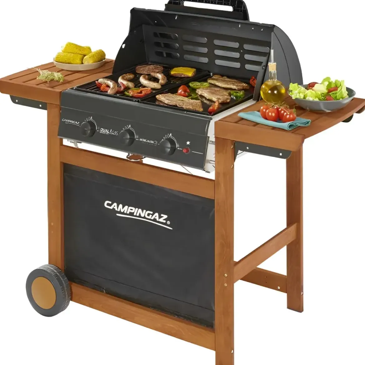 Barbecue a Gas Campignaz 3 Bruciatori Griglia in Ghisa Kit Conversione