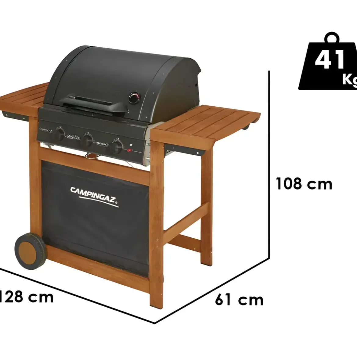 Barbecue a Gas Campignaz 3 Bruciatori Griglia in Ghisa Kit Conversione