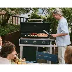 Barbecue a Gas Campignaz Plancha 3 Fuochi 76x56x31 cm Piastra Ghisa