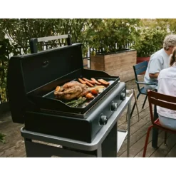 Barbecue a Gas Campignaz Plancha 3 Fuochi 76x56x31 cm Piastra Ghisa