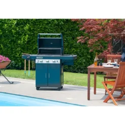 Barbecue a Gas con Piastra di cottura in Ghisa