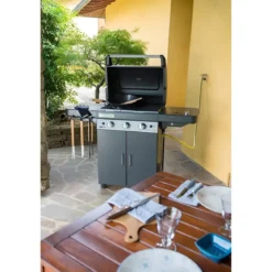 Barbecue a Gas con Piastra di cottura in Ghisa