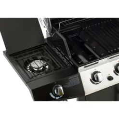 Barbecue a Gas con Pietra Lavica Australiano 3 Bruciatori Fornello BBQ Coperchio