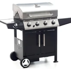 Barbecue a Gas con Pietra Lavica Australiano 3 Bruciatori Fornello BBQ Coperchio