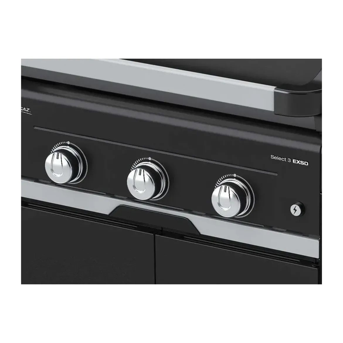 Barbecue a Gas Inox Campignaz 3 Bruciatori Piastra Griglia in Ghisa