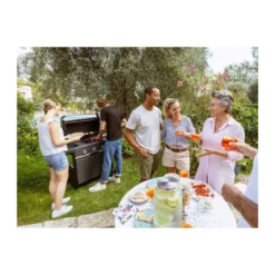Barbecue a Gas Inox Campignaz 3 Bruciatori Piastra Griglia in Ghisa