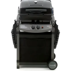 Barbecue a Gas 7.2 Kw 2 Bruciatori Griglia con Pietra Lavica BBQ da Giardino