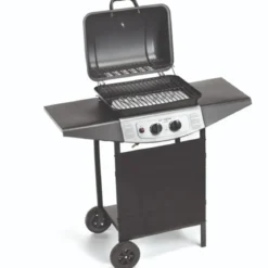 Barbecue a Gas Ompagrill 2 Fuochi 98x43x100cm Termometro Pietra Lavica