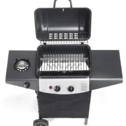 Barbecue a Gas Ompagrill 2+1 Fuochi 98x43x100cm Fornello Laterale