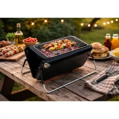 Barbecue DCG 3 in 1 Portatile 1800W Elettrico Gas Carbonella Acciaio