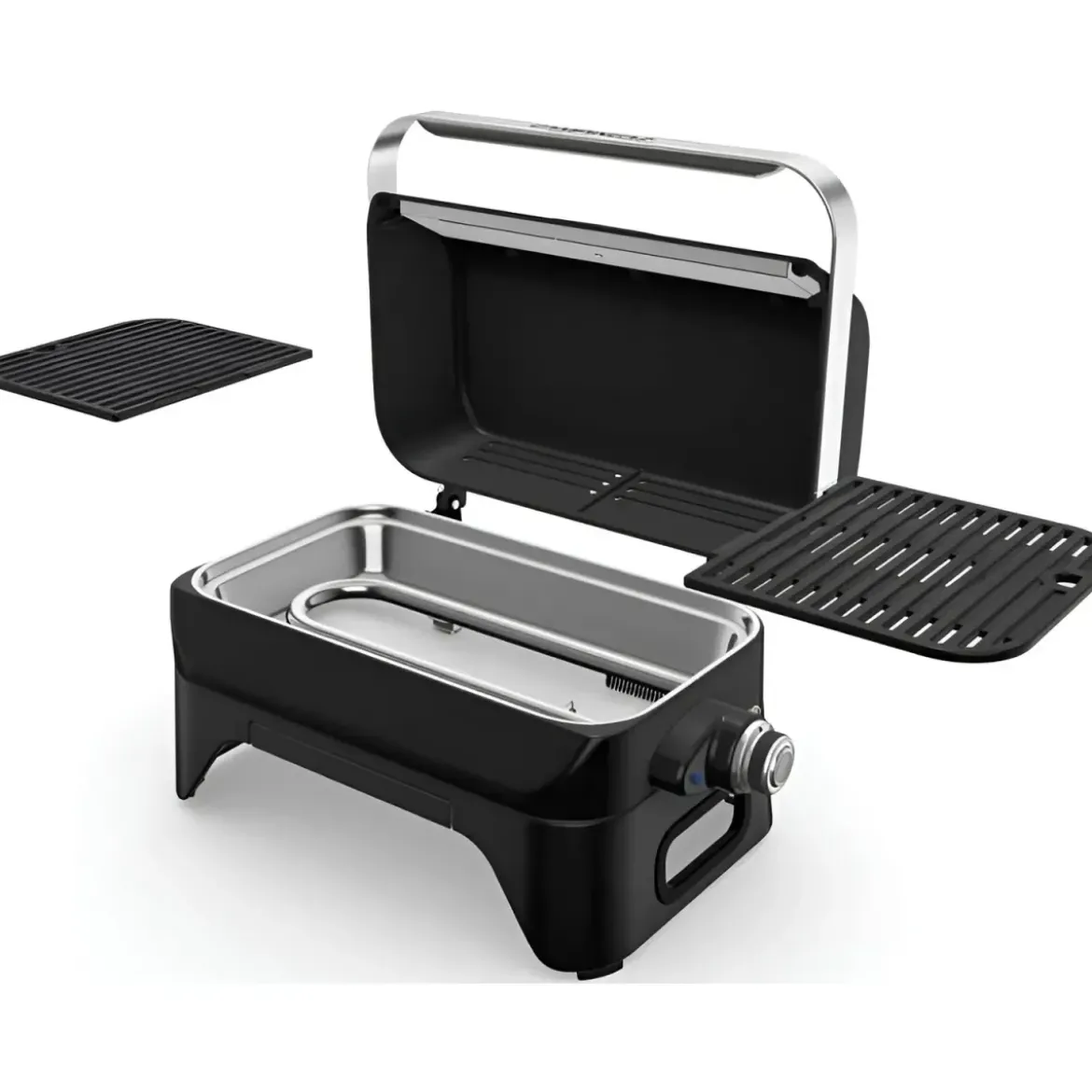 Barbecue Elettrico da Tavolo Campignaz 2200W Griglia Ghisa Coperchio