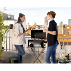 Barbecue Elettrico da Tavolo Campignaz 2200W Griglia Ghisa Coperchio