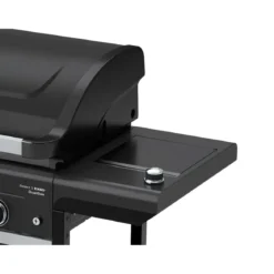 Barbecue Gas Campignaz 3 Fuochi Ripiani Laterali Nero 115x57x113 cm