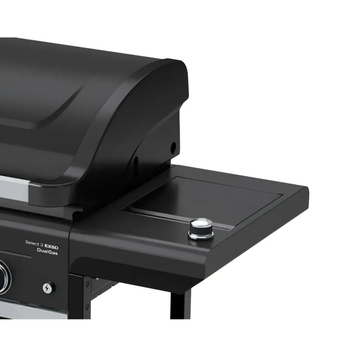 Barbecue Gas Campignaz 3 Fuochi Ripiani Laterali Nero 115x57x113 cm