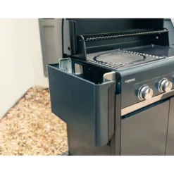 Barbecue Gas Campignaz 3 Fuochi Ripiani Laterali Nero 115x57x113 cm