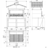 Barbecue Grande a Carbonella Legna in Calcestruzzo BBQ da Giardino Grill