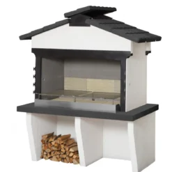 Barbecue Grande a Carbonella Legna in Calcestruzzo BBQ da Giardino Grill