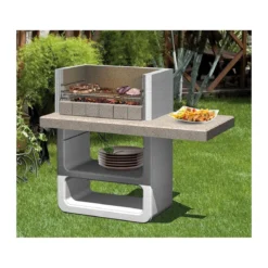 Barbecue in Muratura Barbeque a Carbone Carbonella Legna in Pietra da Esterno