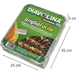Barbecue Portatile a Carbonella 32x25x5 cm Leggero Compatto