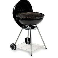 Barbecue Tondo Carbone Giardino Legna Carbonella Carrello Grigliata Griglia 45cm