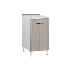 Base per Cucina Componibile Mobile 1 Anta in Legno Olmo 40 cm