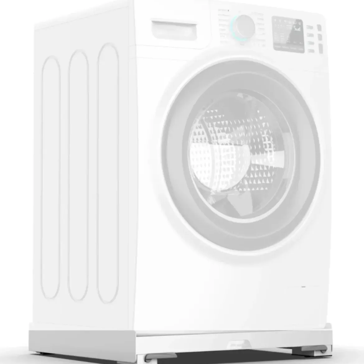 Base per Lavatrice con Ruote Portata 250 kg Antivibrazione Freni