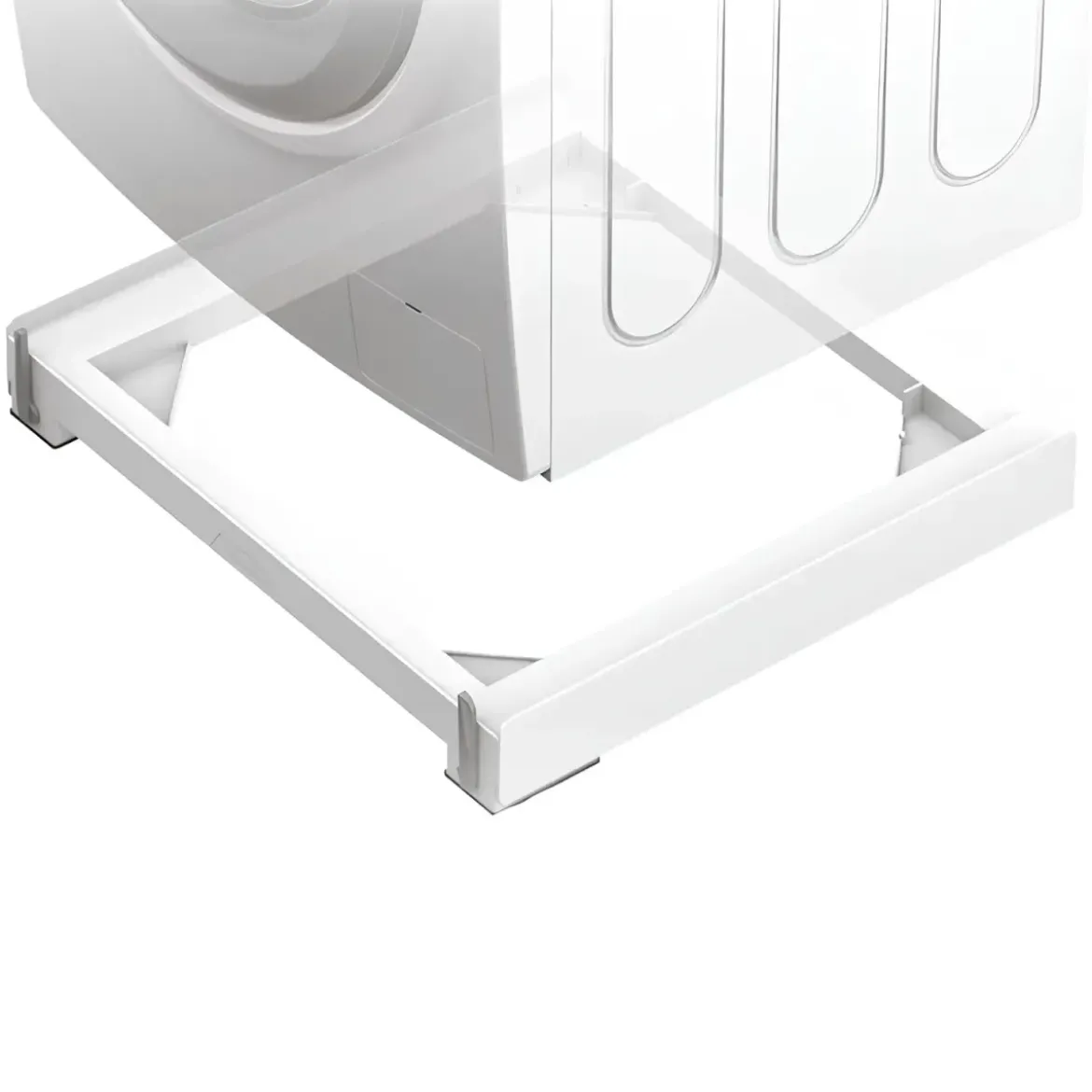 Base per Lavatrice con Ruote Portata 250 kg Antivibrazione Freni