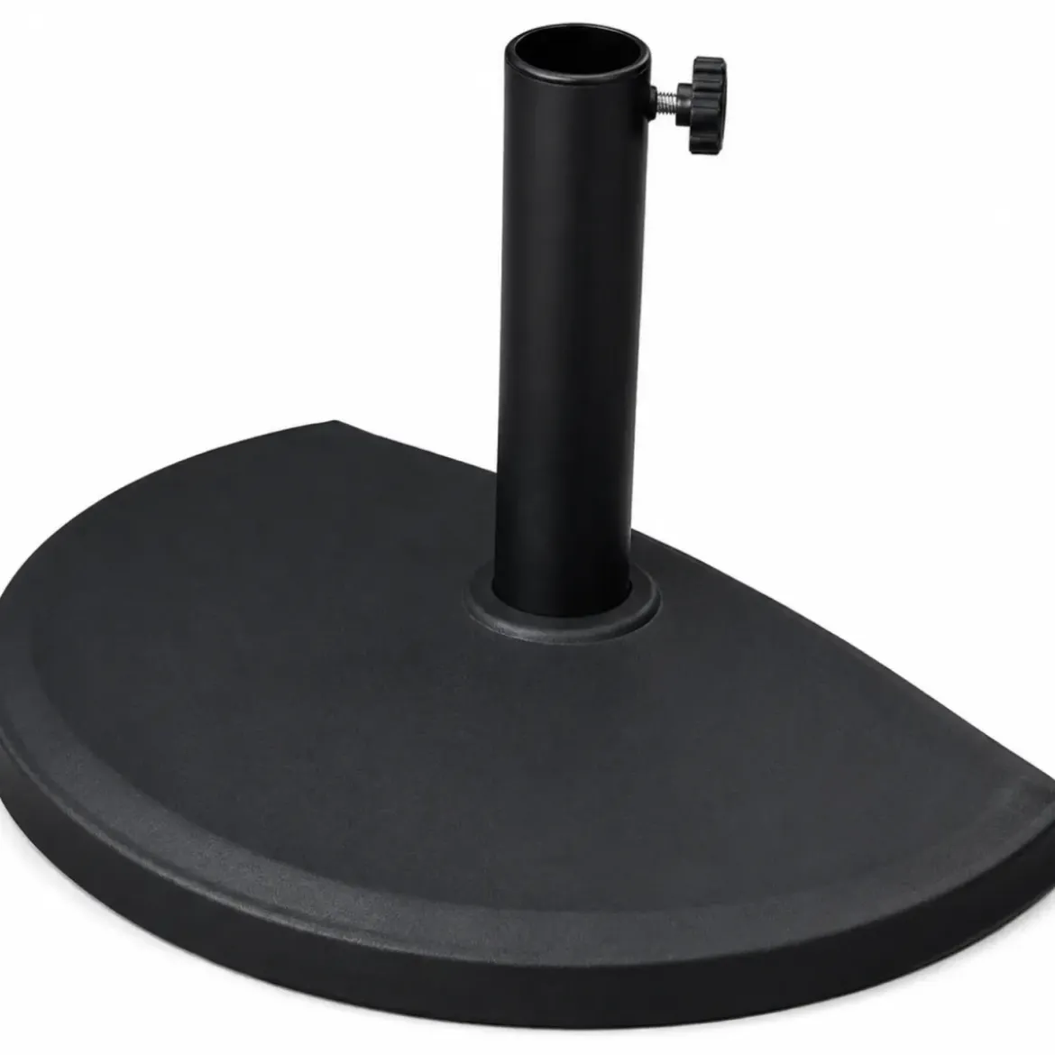 Base per Ombrellone a Mezzaluna Palo 32-50 mm in Acciaio Cemento HDPE