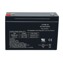 Batteria 6V 10Ah Ricambio Compatibile con Giochi Elettrici per Bambini
