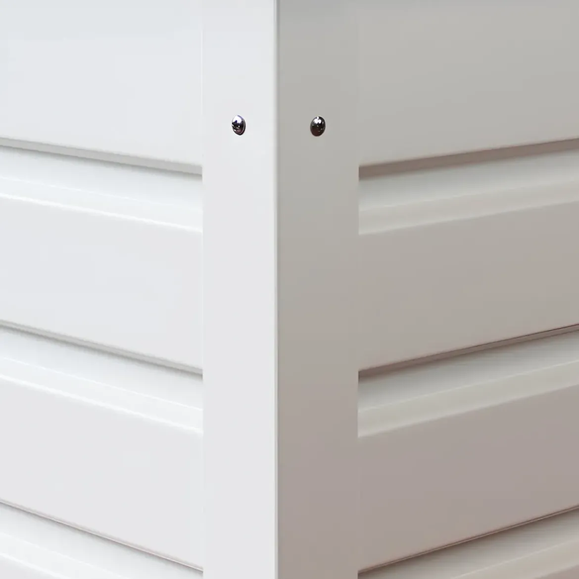 Baule Contenitore Bianco in Alluminio per Esterni 130x61x63 cm con Chiave