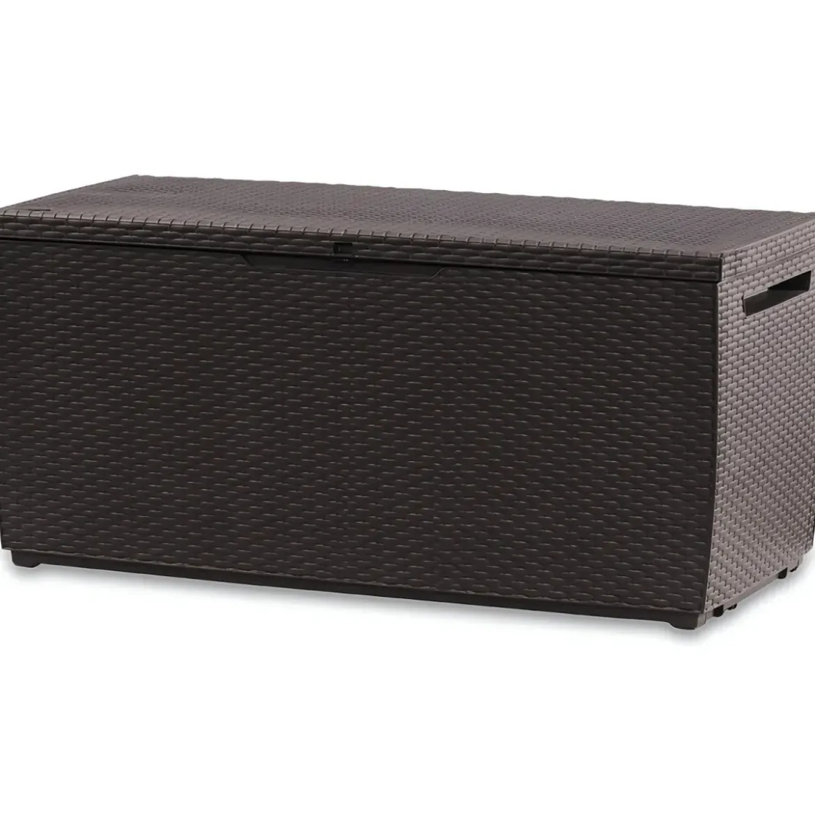 Baule Contenitore Keter 305L Cassapanca Marrone in Rattan da Esterno