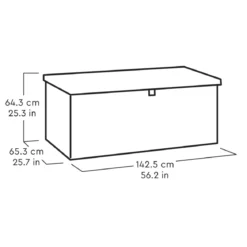 Baule Keter Resina da Esterno 454 L Lucchettabile Effetto Legno Verde