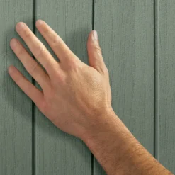 Baule Keter Resina da Esterno 454 L Lucchettabile Effetto Legno Verde