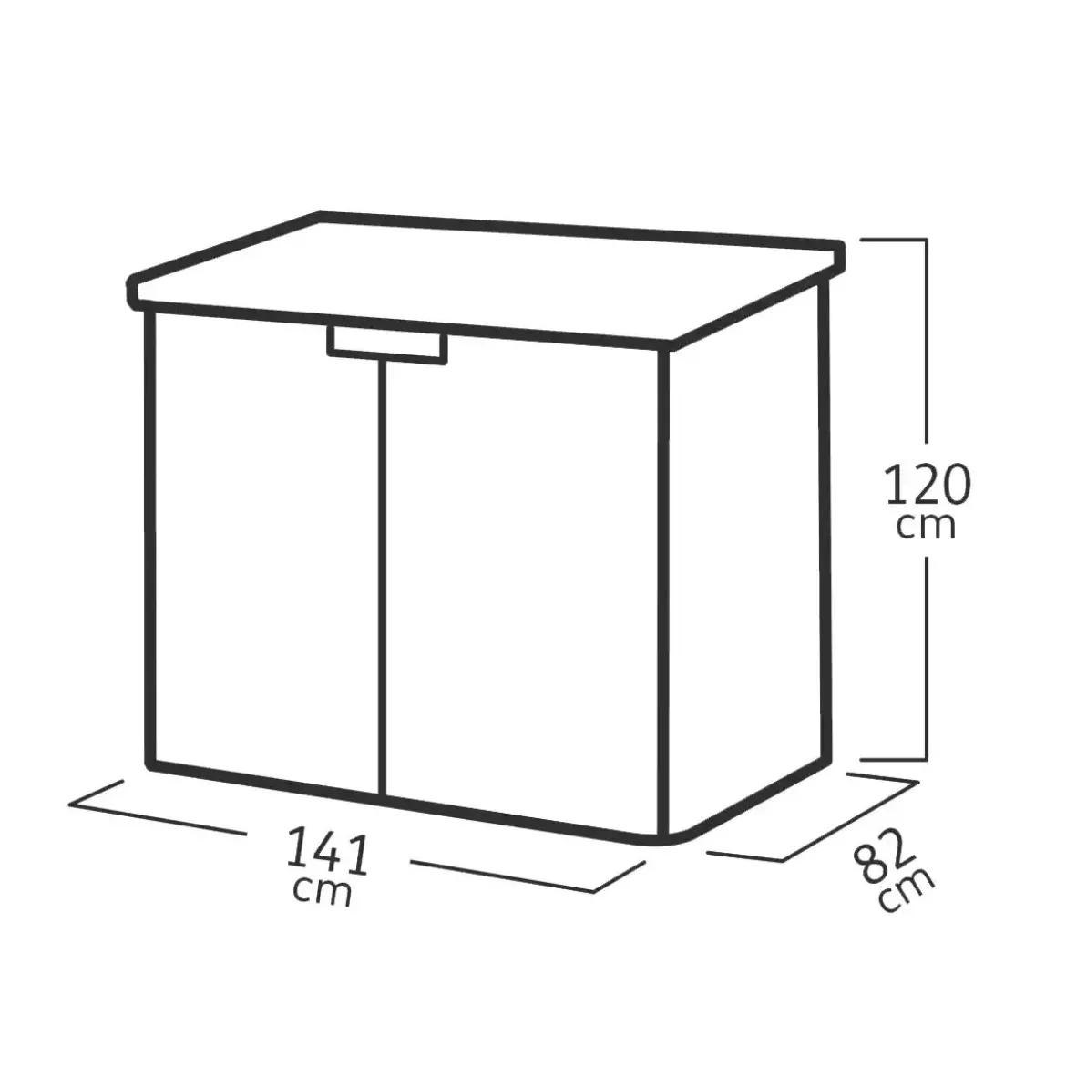 Baule Porta Attrezzi Keter in Resina da Esterno 1150 L Marrone Impermeabile
