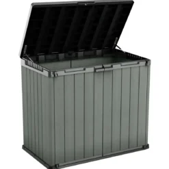 Baule Porta Attrezzi Keter in Resina 1150 L Verde da Giardino Impermeabile