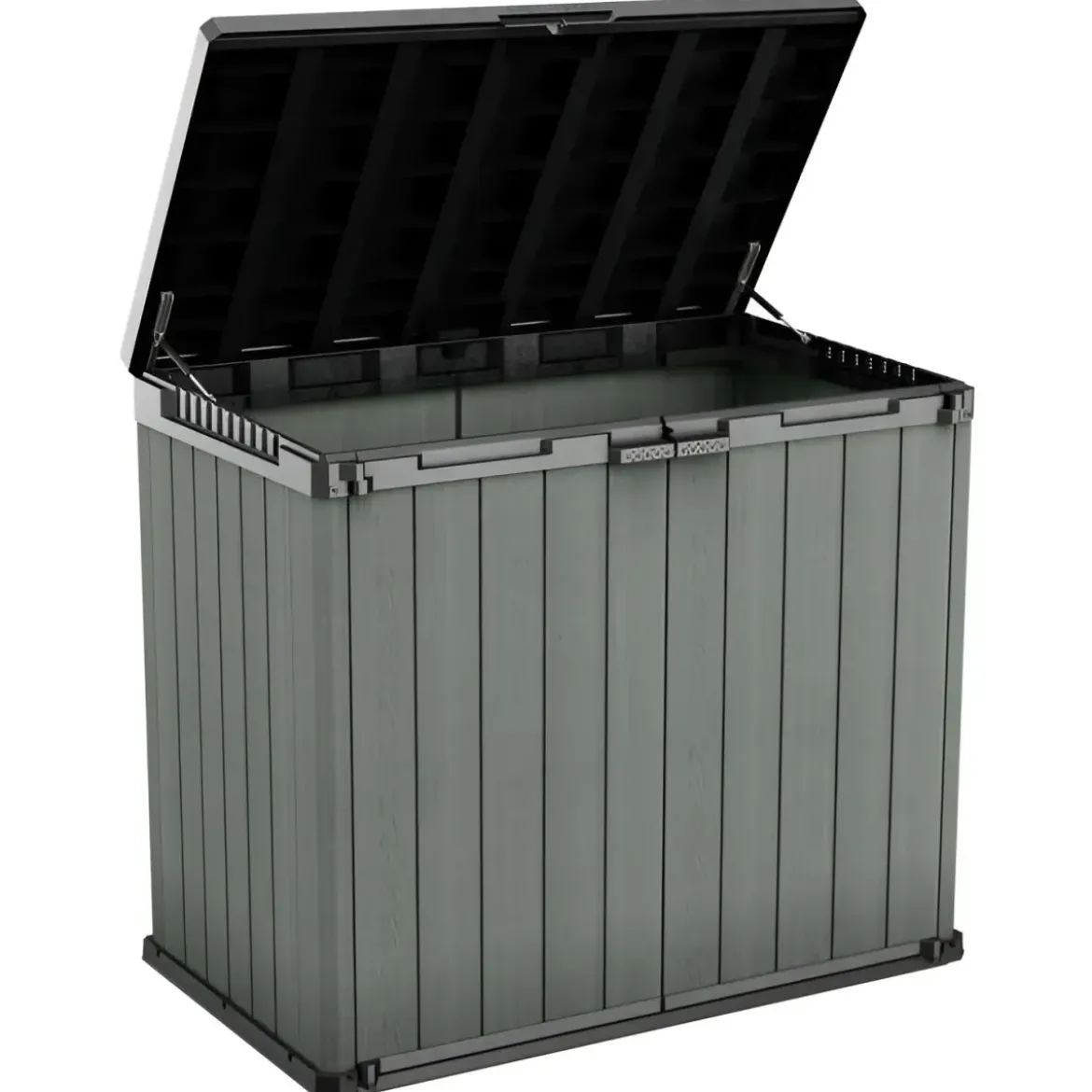 Baule Porta Attrezzi Keter in Resina 1150 L Verde da Giardino Impermeabile