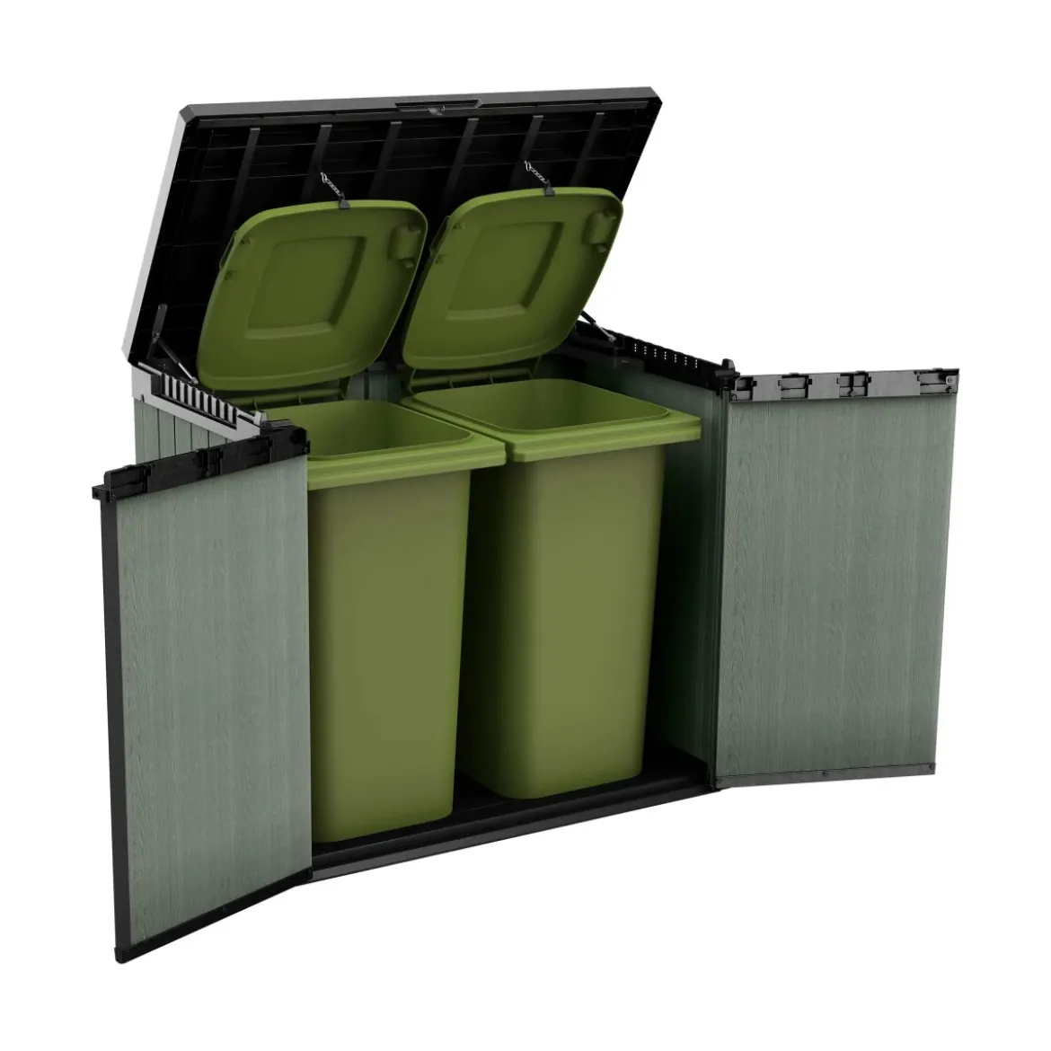 Baule Porta Attrezzi Keter in Resina 1150 L Verde da Giardino Impermeabile