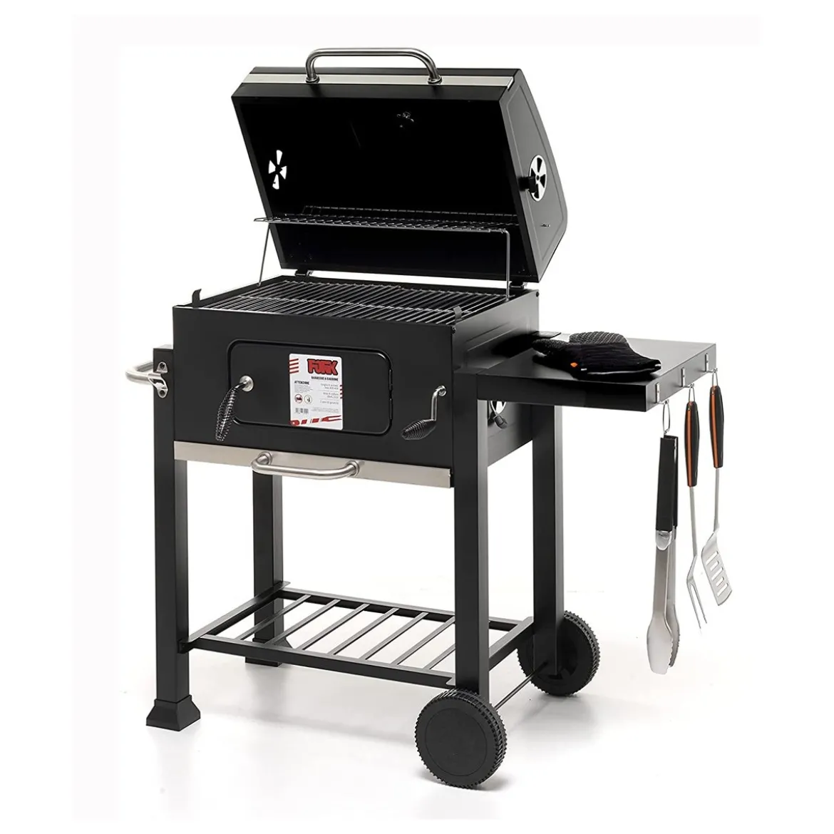BBQ Barbecue a Carbone Carbonella Griglia in Acciaio Inox da Giardino Portatile