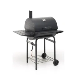 BBQ Barbecue a Carbonella con Affumicatore Coperchio Griglia Barile a Carbone