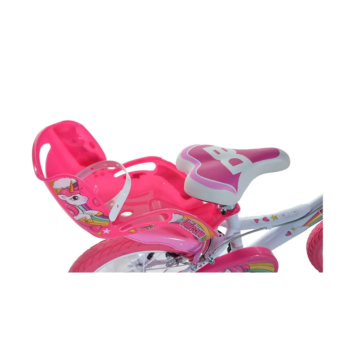 Bicicletta Bambina 16 Pollici 4 5 6 7 Anni Unicorno con Rotelle Freno Bici Bimba
