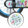 Bicicletta Bambini 14" Avengers Azzurro Rotelle Removibili Parafanghi