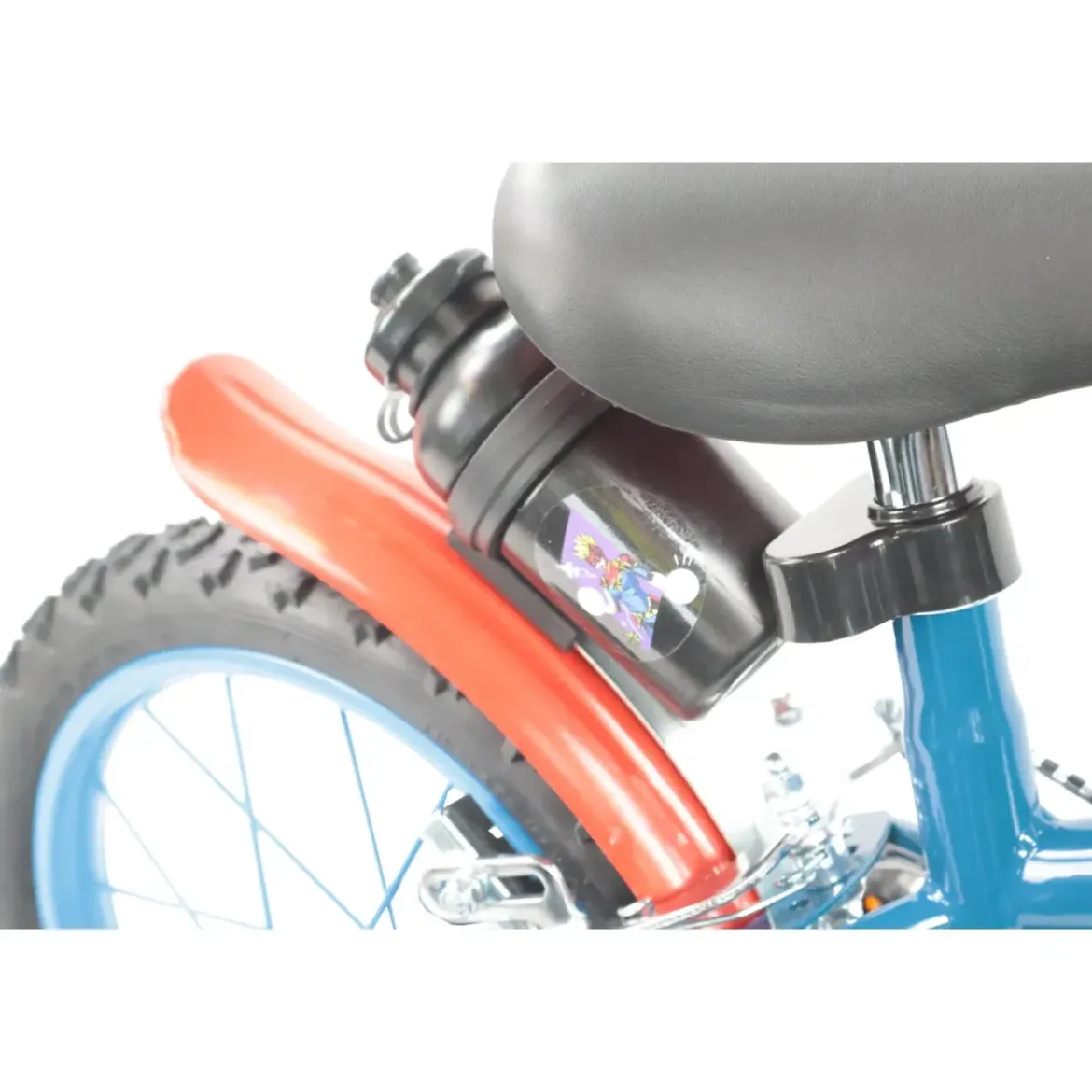 Bicicletta Bambini 14" Avengers Azzurro Rotelle Removibili Parafanghi