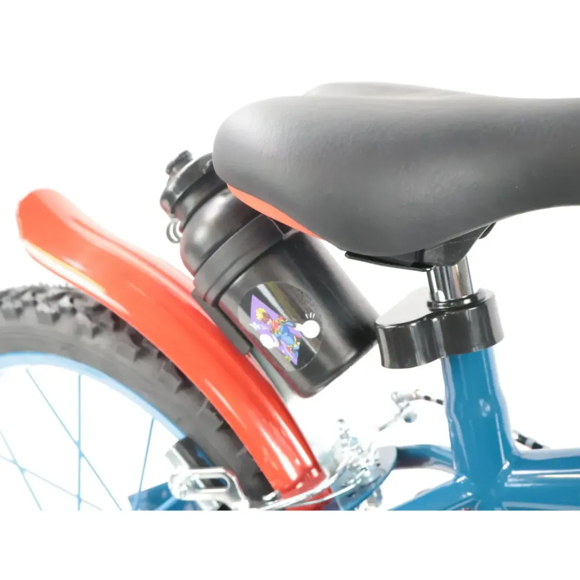 Bicicletta Bambini 16" Avengers Azzurro Rotelle Removibili Parafanghi