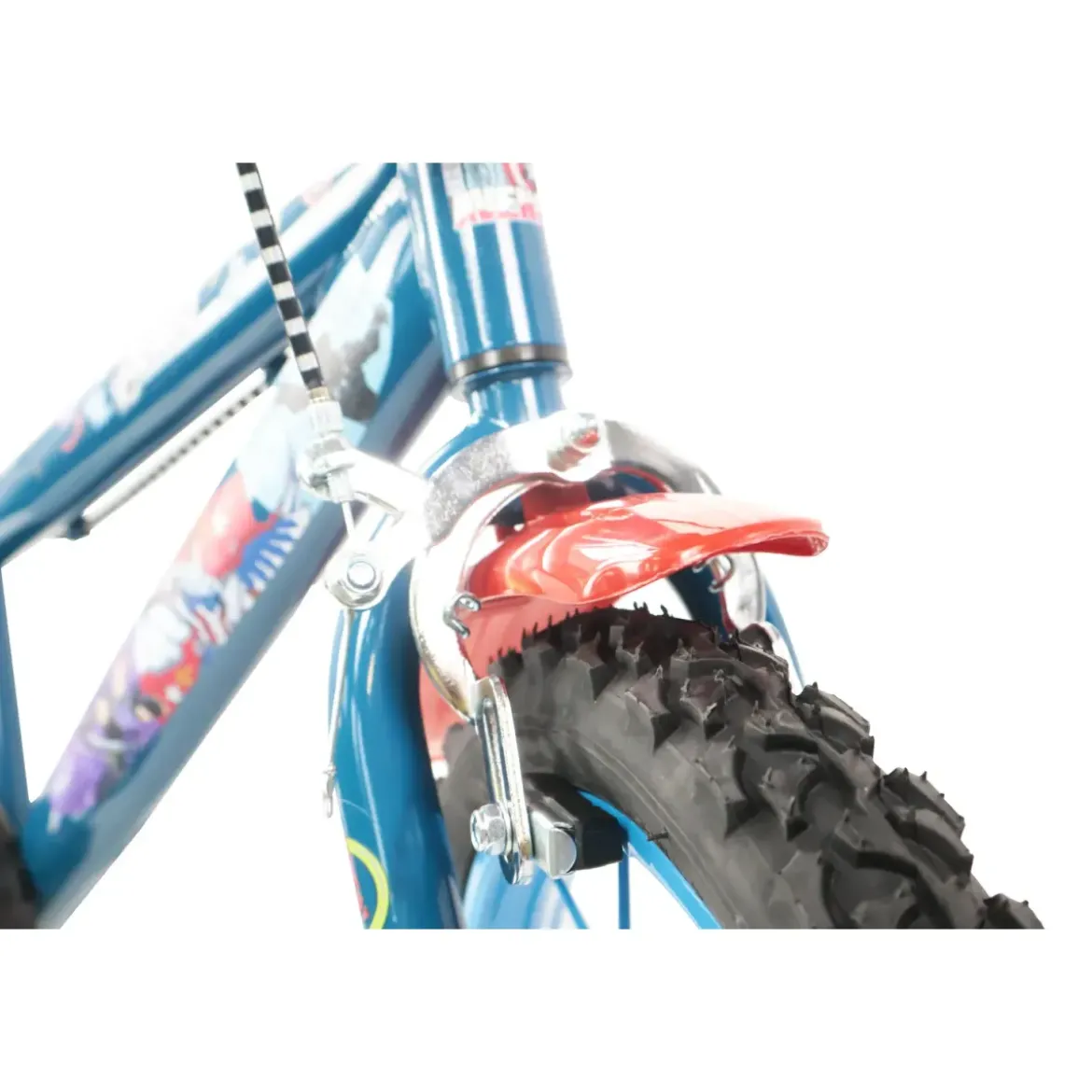 Bicicletta Bambini 16" Avengers Azzurro Rotelle Removibili Parafanghi
