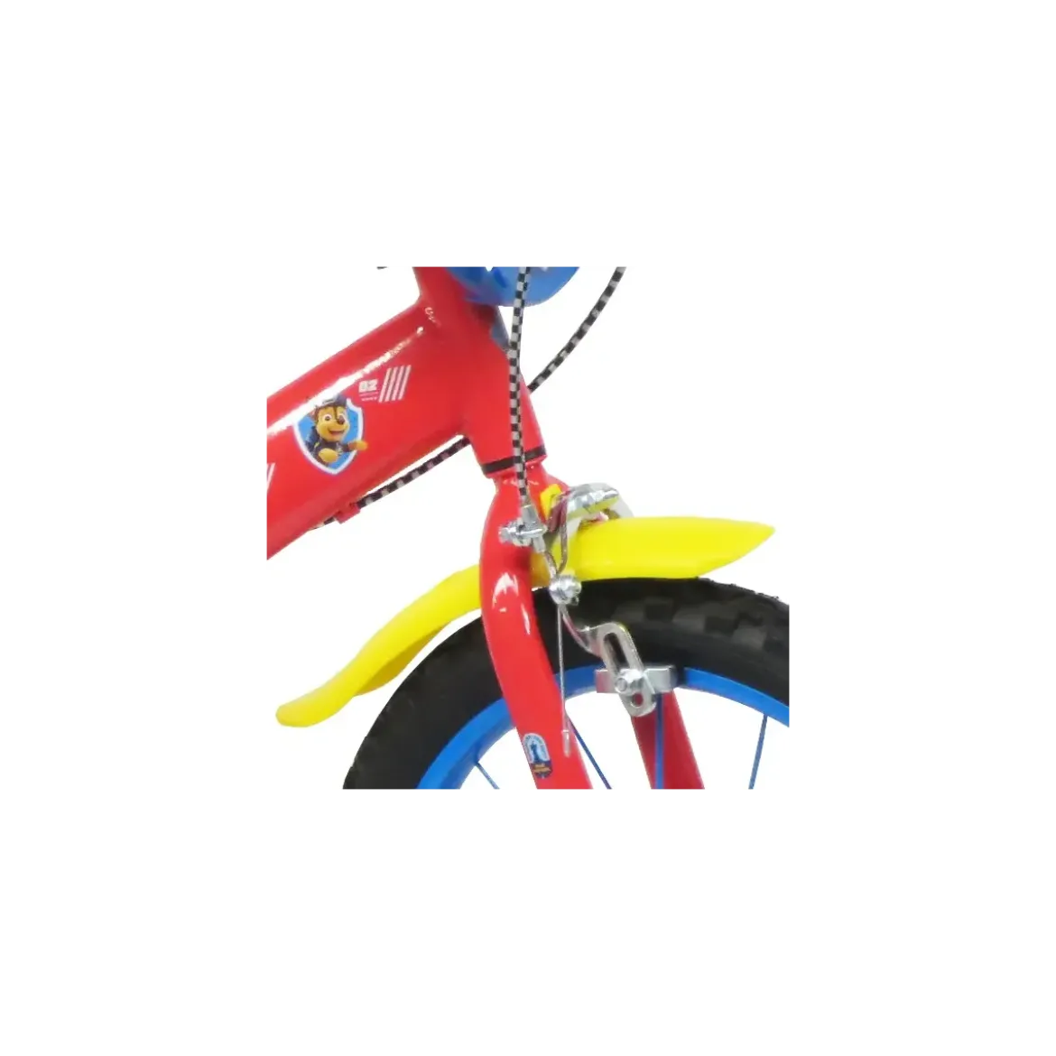 Bicicletta Bambini 16" Paw Patrol Rosso Rotelle Removibili Borraccia