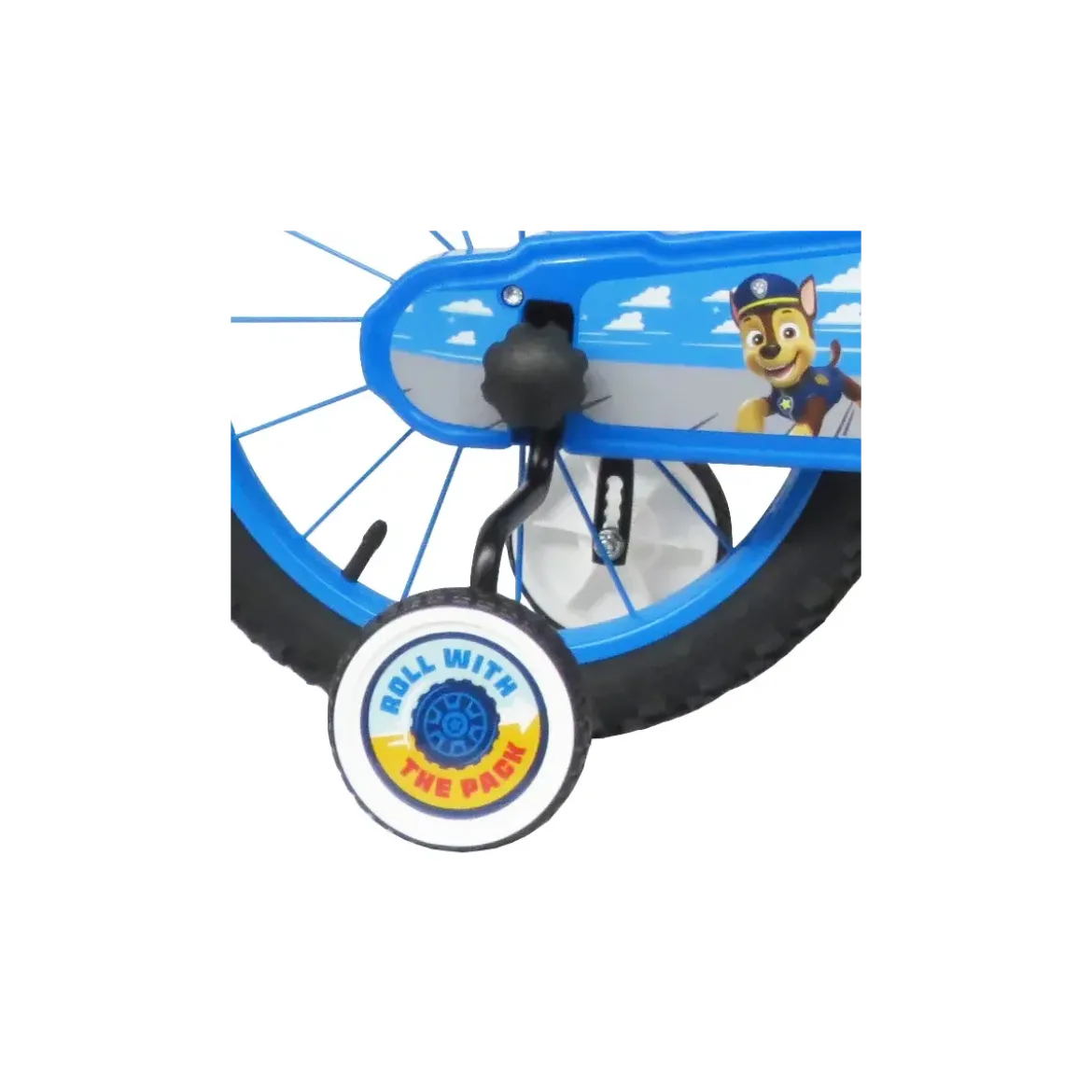 Bicicletta Bambini 16" Paw Patrol Rosso Rotelle Removibili Borraccia